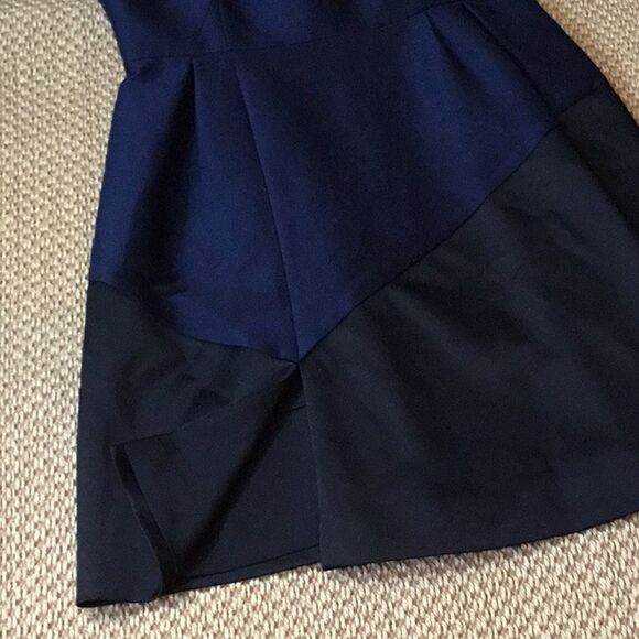 HALSTON EVENING COLLECTION DRESS IN 14 BLUE/BLACK - Picture 9 of 16